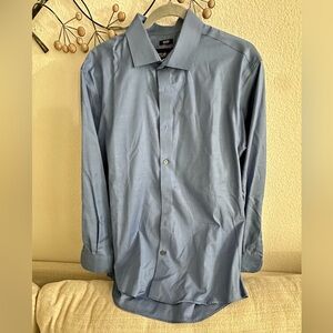 Kenneth Cole Blue Dress Shirt Elegant Formal Wear